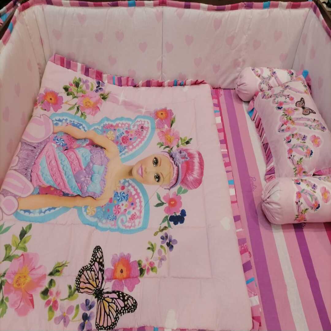 Barbie Cot Bedding Set