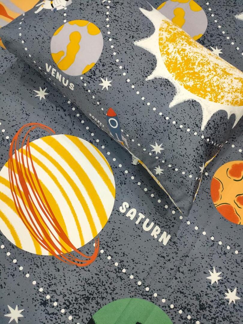 Solar System Kids cotton Bedsheet