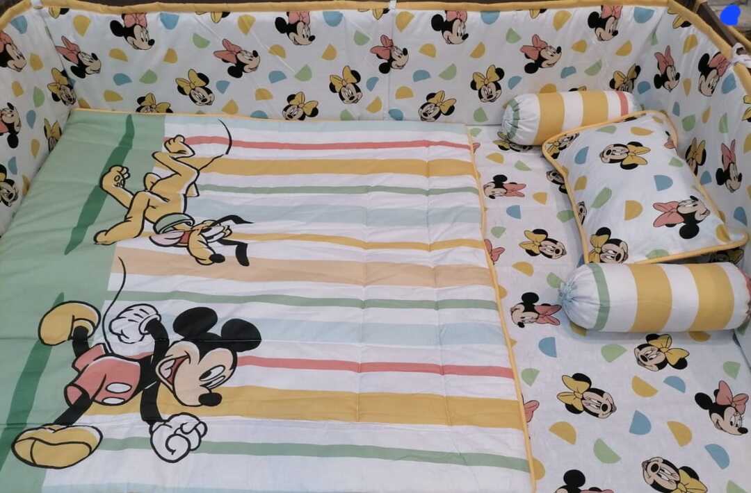 Mickey Mouse Cot Bedding Set