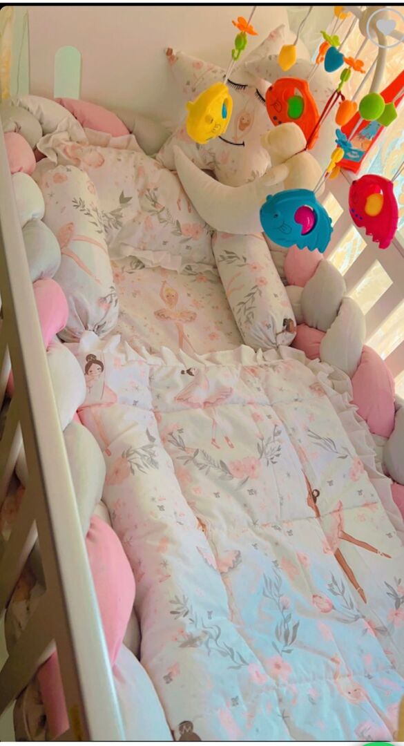 Braided Bumper Cot Set - 3002