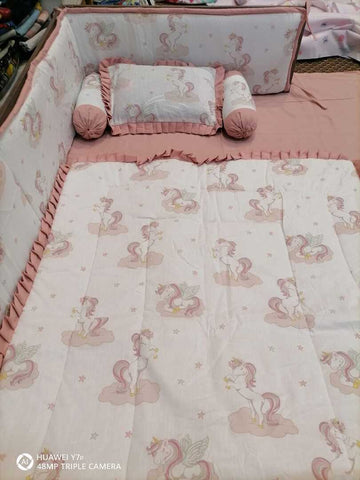 Unicorn 4 Cot Bedding Set