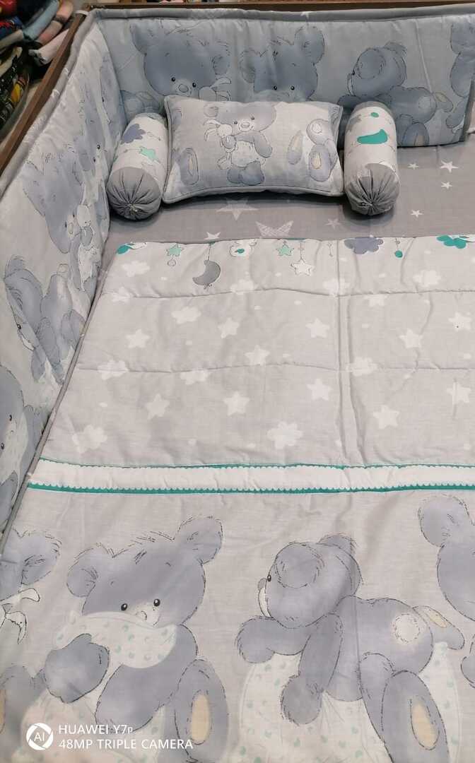 Teddy Bear 4 Cot Bedding Set