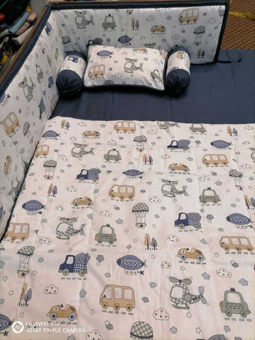 Vehicles Cot Bedding Set