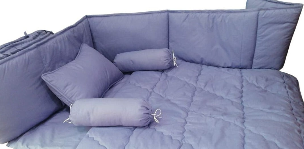 Purple Cot Bedding Set