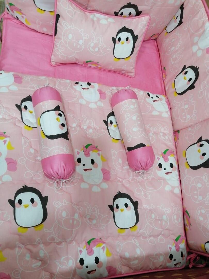 Penguin Cot Bedding Set