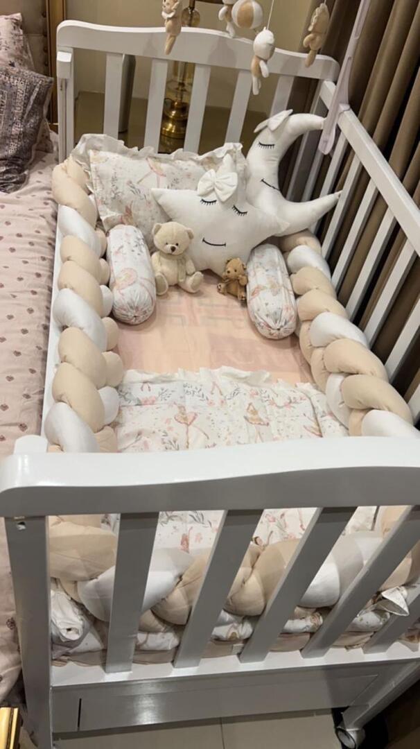 Braided Bumper Cot Set - 3004