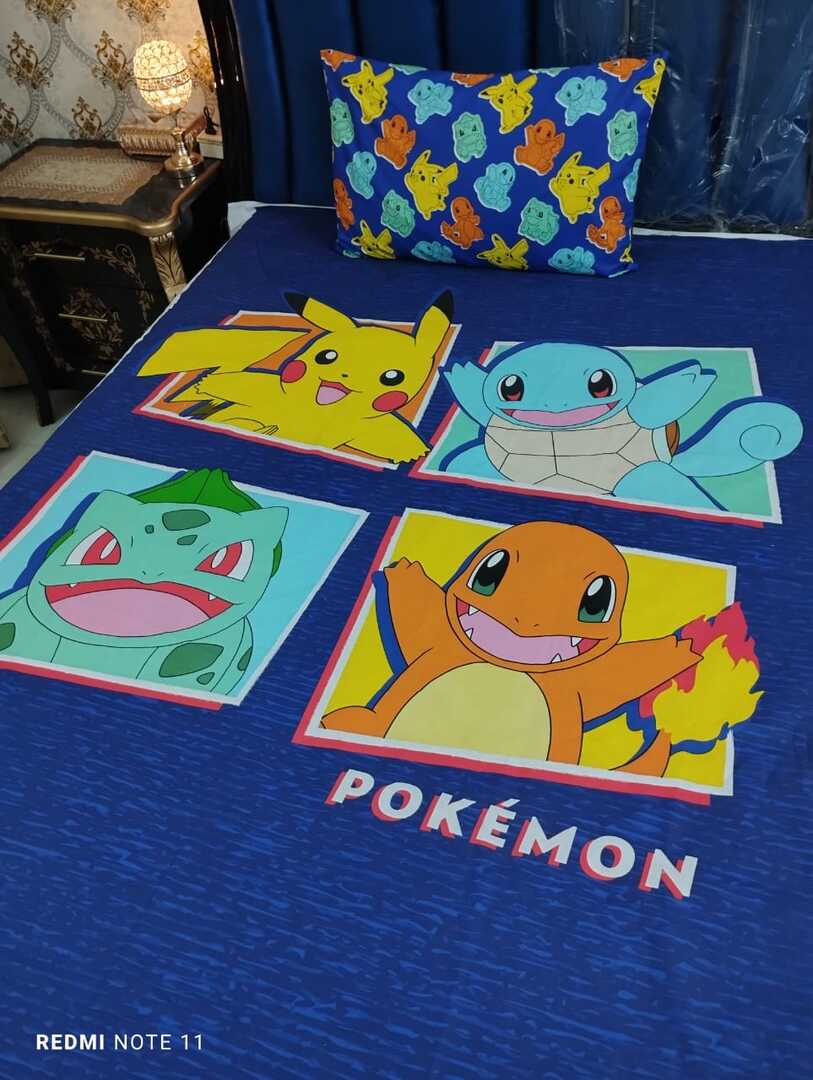 Pokemon Kids cotton Bedsheet