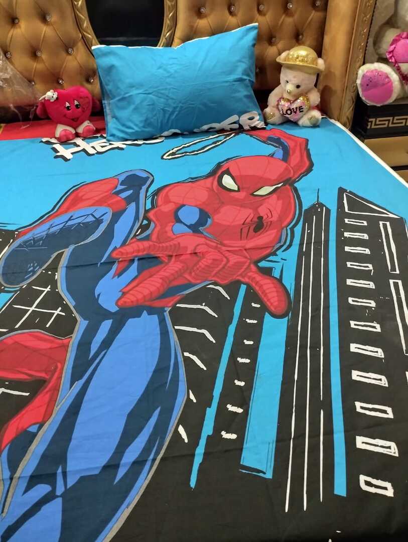 Spider Man 6  Kids cotton Bedsheet