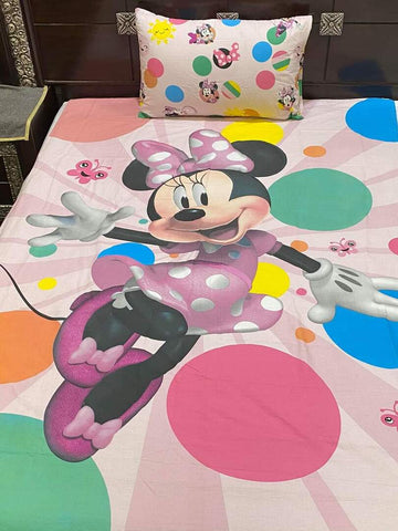 Minnie Mouse Kids cotton Bedsheet