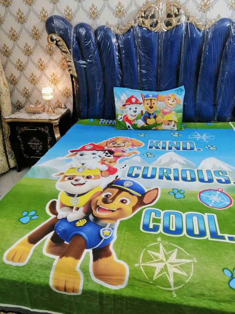 Paw Patrol 9 Kids cotton Bedsheet