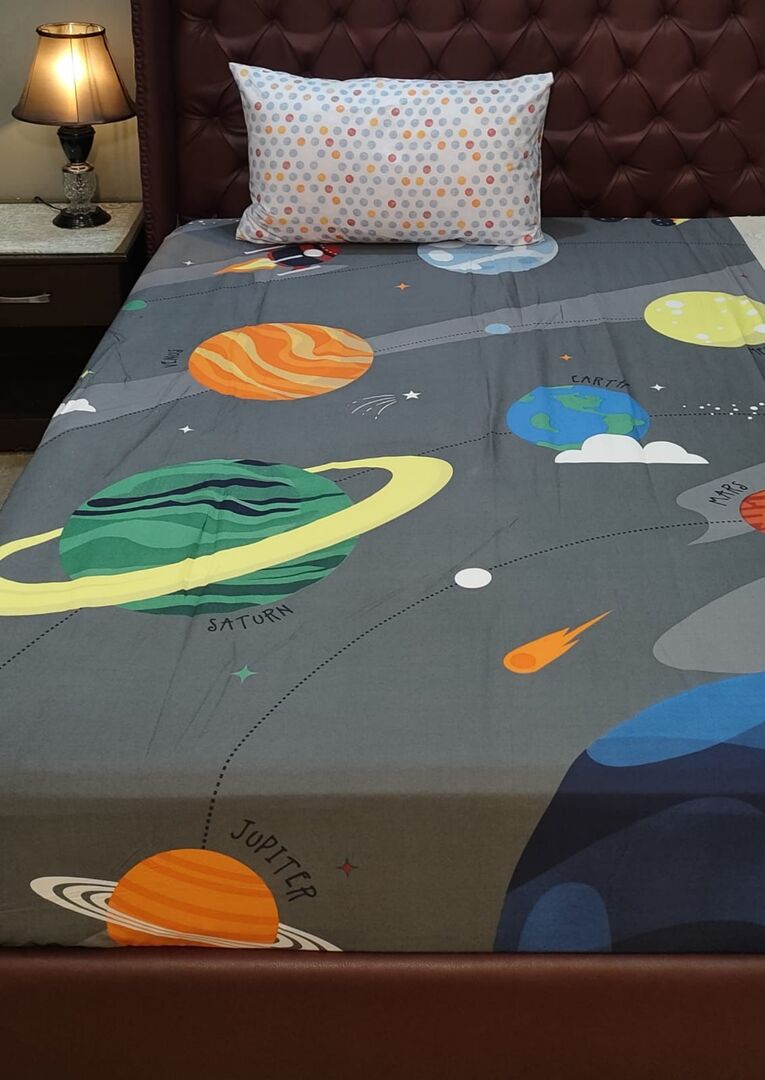 Space 2 Kids cotton Bedsheet