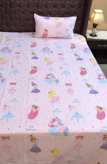 Unicorn Print Kids Cotton Bedsheet