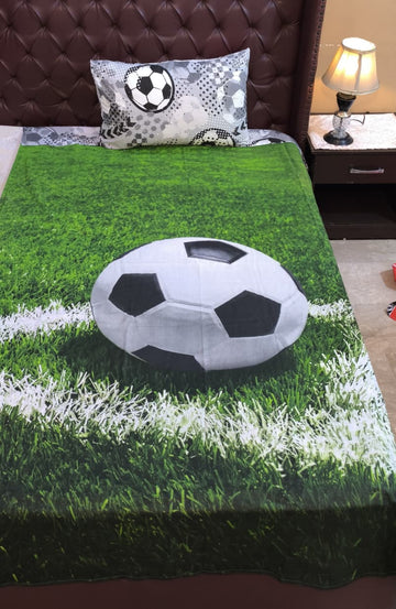 Football/Soccer Kids Cotton Bedsheet