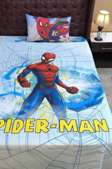 Spider-Man Kids Cotton Bedsheet