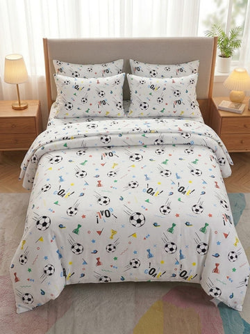 Children’s soccer Kids Cotton  Bedsheet