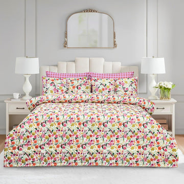 S-102 King Size Comforter Set - With Filling