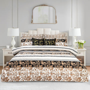 S-104 King Size Comforter Set - With Filling