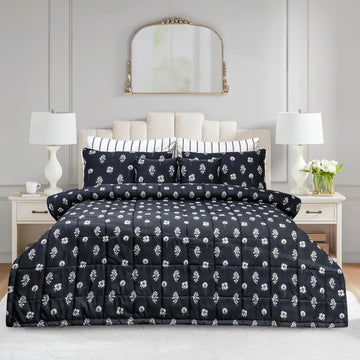 S-106 King Size Comforter Set - With Filling