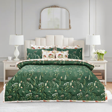 S-107 King Size Comforter Set - With Filling