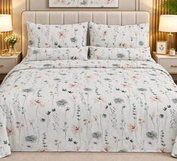 A-238 King Size Comforter Set - With Filling