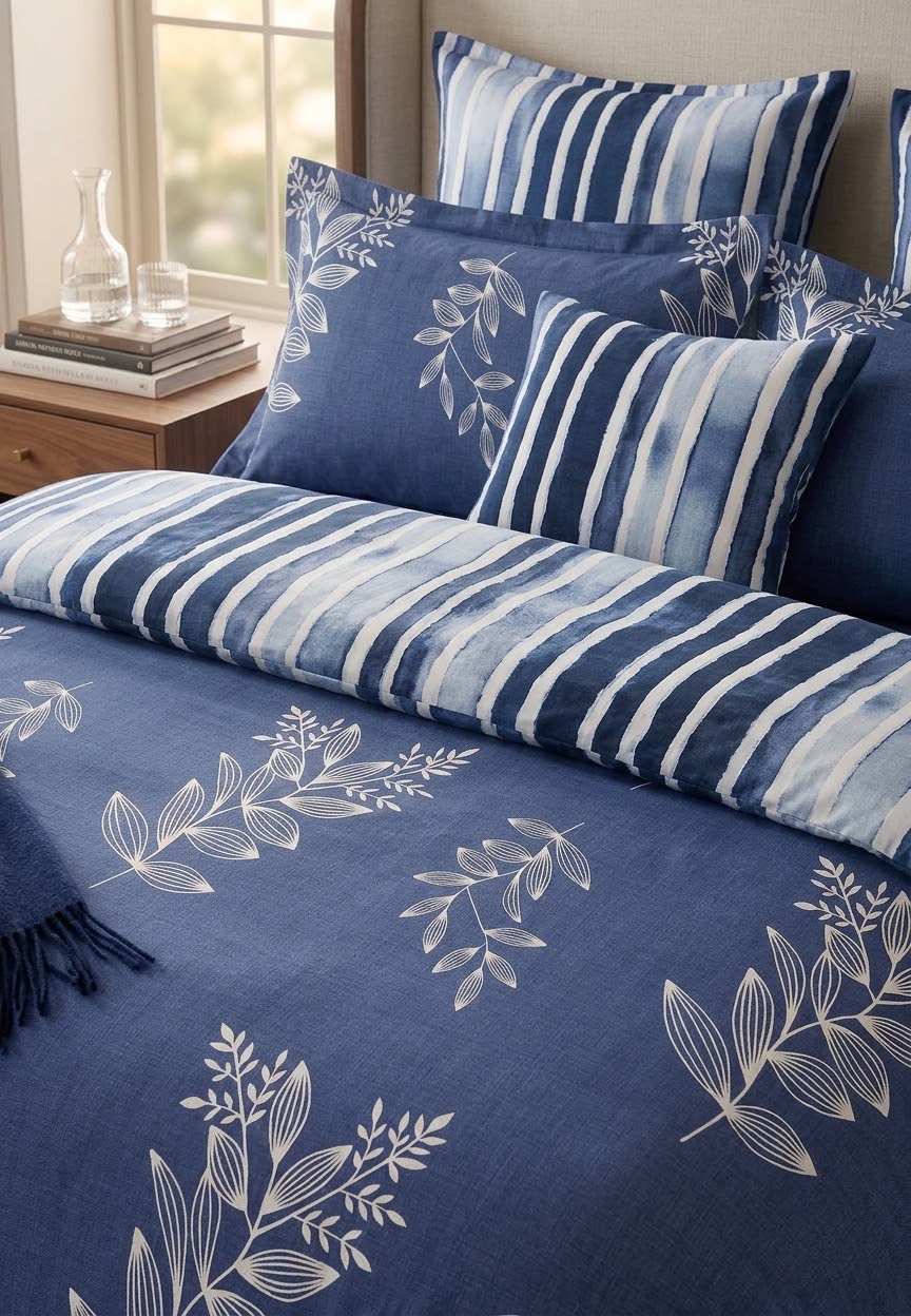 Z- 246 King Size Comforter Set - With Filling